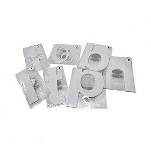 Recollections Chipboard Lowercase Letters Lot White